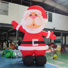 Atividades ao ar livre do navio de ar livre 3m 4m 5m 6m 8m desenho animado inflável gigante de Papai Noel para publicidade de decoração
