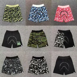 Designer Mens shorts casual shark print knee length shorts camouflage fashion casual clothing M-2XL