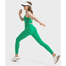 Lu Pant Align Lemon Yoga-LeggingsRise Align High Hiking Laufstrumpfhose Taillenunterstützung LL Lu Jogger