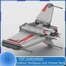 블록 스타 영화 시리즈 MOC 빌딩 블록 BT-7 Thunderclap Assault Craft Spaceship Model DIY 벽돌 군대 창조 장난감 선물 240120