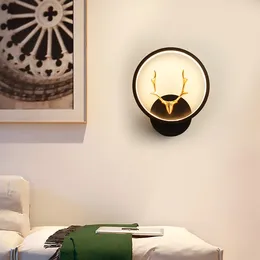 Duvar lambası Modern LED Yatak Odası Başucu Merdivenleri Koridor İç Montajlı Aydınlatma Sconce Kapalı Dekorasyon Işık Armatürleri