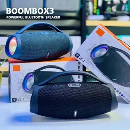 مكبرات صوت Boombox3 مكبر صوت بلوتوث المحمولة Caixa de Som Bluetooth Soundbox لـ Boombox 3 في الهواء الطلق مصباح مكبر صوت شحن مجاني
