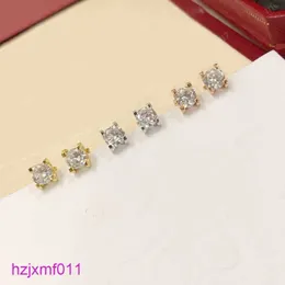 HPPP Stud Tiny Earring Designer Diamond Single Zircon Stone Fashion Classic Gift