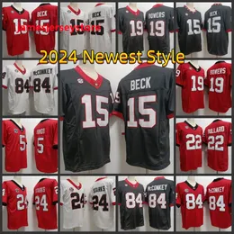 19 Brock Bowers Jerseys Uga College Playoff Football Jersey 22 Javon Bullard Jersey 15 Carson Beck 84 Ladd McConkey 5 Ringo 13 Stetson Bennett IV Bowers Män kvinnor