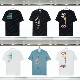 Tasarımcı T Shirt Erkekler Kazabaş Gömlek Yaz Polo Gömlek Moda Gelgit Marka Grafik Tee Plus Boyut Mürettebat Boyun Kısa Kollu Casa Blanca Tshirt