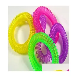 Cancelli di sicurezza S 10 Off Bracciali a molla repellenti per zanzare Anti puro braccialetto naturale per bambini Anello a mano 50 Pz lotto1700592 Consegna a goccia Kid Dh6Vg