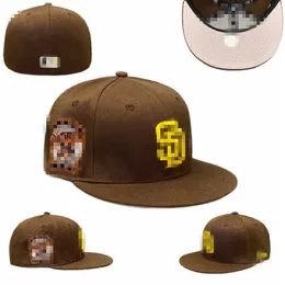 Unisex Ready Stock Saited Caps Letter Hip Hop Baseball Hüte geschlossener Eimer Hatstitch Blumen Kappe Größe 7-8 M-17