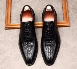 ALIGATOR MEN SCARPE BUSINESS ASSEGGIO CROCODILE PERSSONE CRODILE MOFER CHUADSE PARTY WEARK GENULE PIELLA PER IL POTTO SCARPE FORMALE OFFICILE BRIGLEST 17786