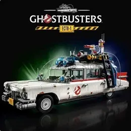 Block Compatible 10274 Ghostbusters Ecto-1 Byggnadsblock Bilmodell tegel för barn vuxna leksaker halloween julklappar 240120