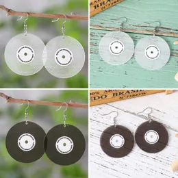 Dangle Oorbellen Onregelmatige Acryl Audio Disc Muziek Hoepel Voor Vrouwen Partij Sieraden Gratis Item Aretes De Mujer