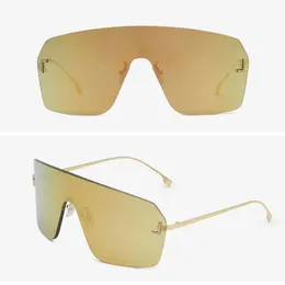Sonnenbrille für Damen, galvanisiertes Metall, übergroße Brille, FF4121, Outdoor-Sport, Schutzbrille, Herren-Designer-Sonnenbrille, Originalverpackung