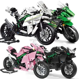Blocks Technical H2R Ninja 400 Motorcycle Set Building Blocks Motorbike Locomotive Racing Vehicle Bricks Toys Gifts For Children Boys 240120