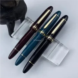 St Penpps 630 Fountain Pen iraruita Nib 0,5 ~ 0,7 mm Nib Tłok żywica złoto Clip Pen Pióro Pigienitar