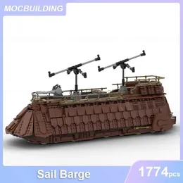 الكتل Sail Barge Model MOC Building Builds DIY Assemble Bricks Transferation Creative Creative Collection Display Display Toys Home 1774pcs 240120