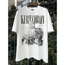 VTG w trudnej sytuacji Saint Short Sleved High Street TS Koppen vintage sukienka Raport Hip-Hop Loose T-Shirt Trend zaokrąglenia szyi projektowiec Pullower Pullover Heu