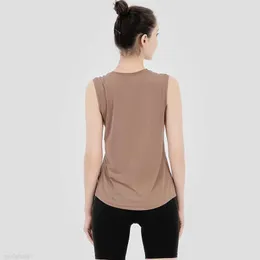 Yoga Vest T Shirt Solid Colors Cross Back Women Fashion Outdoor Tanks Sports Running Gym Tops kläder 067G