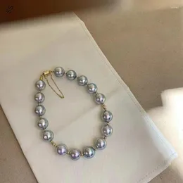 أساور سحر Natural Japan Akoya Sea Pearl Bracelet 8-7.5mm Pearl Beads Heachite Simple Hights Simplicite للحفاظ عليها للأصدقاء أو الذات