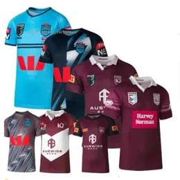 23 MENS WOMENS Outdoor Tshirts Harvey Norman Qld Maroons 2024 Rugby Jersey Australia Queensland State of Origin NSW Blues Home Training Shirt Try 7402 3255