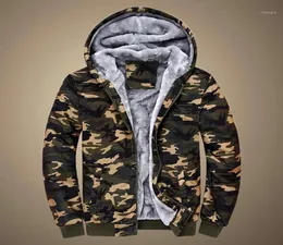 Men039s jaquetas 2021 homens jaqueta casacos camuflagem hoodie inverno quente velo zíper camisola outwear casaco chaquetas hombrec12924511