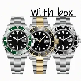 Relógios de grife relógios de alta qualidade para homens relógio mecânico de luxo 40mm 904l à prova dwaterproof água 126610ln