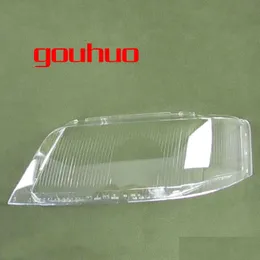 Fari per auto per A6 C5 99-02 Lampada frontale Er Lens Faro in vetro Paralume trasparente 2 pezzi Consegna goccia Automobili Moto Otzbh