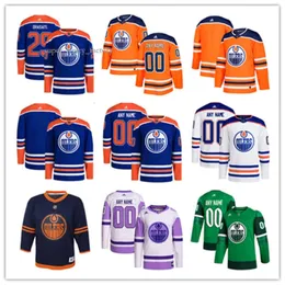 Edmonton Custom Oilers Hockey Jerseys 72 Nick Bjugstad 2 Evan Bouchard 36 Jack Campbell 5 Cody Ceci 29 Leon Draisaitl 14 Mattias Ekholm 37 Warren Foegele 18