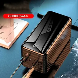 Cell Phone Power Banks 100%New Original High Capacity and Ultra Durable Power Bank 80000mAh Portable Power Bank Mobile External Battery Fast Charging