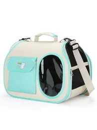 PVC Katze Oxford Haustier Bag Crossbody Taschen Freier Mode Sommer im Freien im Innenbereich Hangbang Pocket zusammenklappbar atmungsable Mix -Farbe Patchwork Größe x cm s