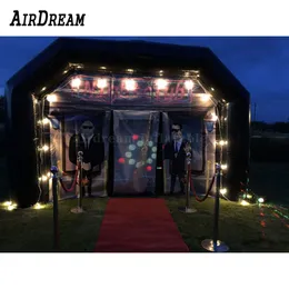 wholesale 10m Lx5mW 32.8x16.4ft High quality Commercial black inflatable night club party tent pub disco house for sale