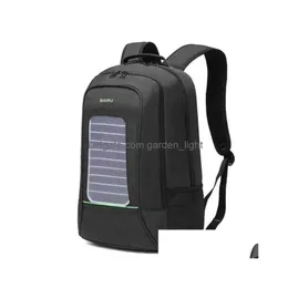 Solar Backpack 2021 Energy Men Women Anti Thief Waterproof 15.6 Inch Laptop Usb Charging Leisure Travel Bags 1916 0103 Drop Delivery Dhxi9