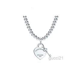 Designe Luxury Popular S925 Sterling Silver Key Gold Plated Diamond Necklace Popular Pendant Collar with Box FGIC EIXS