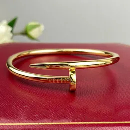 Armreifen für Frau Mann Standard Dicke Paar Armreifen Gold plattiert 18k Armband T0p Innenumfang Größe 16-19cm Marke Designer Luxus Mode 007c