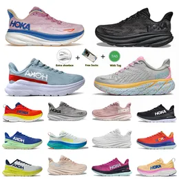 Clifton 4.0 Hoka One One Bondi 8 2023 Running Hokas Shoes Womens Platform Sneakers Cliftons 9 Men Women Blakc White Harbour Mens Women Trainers Runnners 36-45