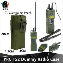 Talkie tático airsoft militar prc 148 manequim caso de rádio talkie walkie com bolsa de rádio bolso prc148 acessório pacote antena