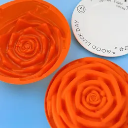 Stampi da forno in silicone grande stampo per torta rosa vassoio singolo strumento fai da te