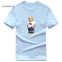 Brand Bear Men's T-shirts Designer Waterpolo Shirt Sports Summer Polo Blobie bawełniane moda luksusowe ubrania ubrania męskie koszulka polo 8402