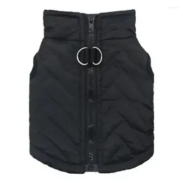 Vêtements pour chiens Vêtements d'hiver épaissi automne vêtements en coton pour chiens veste gilet multicolore imperméable manteau chaud pour animaux de compagnie