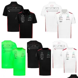 Motosiklet Giyim F1 Forma Yeni Sezon 2023 Yaz Kısa Kollu T-Shirts Hayranlar Hızlı Kurucu Giysiler Özel Yarış Shir Otsuw