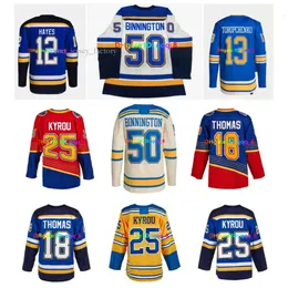 Kevin Hayes Robert Thomas Kyrou St. Blues Hóquei Jersey Reverse Retro Binnington Alexey Toropchenko Brayden Schenn Wayne Gretzky Colton Para 1476