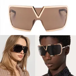 Ogólne okulary przeciwsłoneczne luksusowa jakość metalowa metalowa rama na zewnątrz edycja okulary zintegrowane nosy uchwyt na nos mężczyzn i kobiety designerskie okulary przeciwsłoneczne romaszk