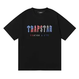 トラップスターTシャツデザイナーオリジナル品質のメンズTシャツとトレンディな手紙プリントカジュアルカジュアルルーズ緩んで男性と女性のために