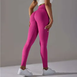 Lu Align Lu Pant Yoga Sport Damen Fitness Laufen Hohe Taille Hose Slim Leggings Push Up Sport Leggings Gym Athletic Quick Dry Jogging Workout Weiblich LL Lemon