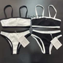 Costumi da bagno da donna Costumi da bagno firmati in maglia Costumi da bagno interi da donna Costumi da bagno di lusso di fascia alta Bikini push up Stampa con lettere Cuciture a diamante Costumi da bagno sexy divisiVMXG