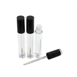 Storage Bottles 250pcs/lot TM-LG1037 AS Lipgloss Tube 5.5ml High Quality Bottle Black White Empty Cosmetic Packaging