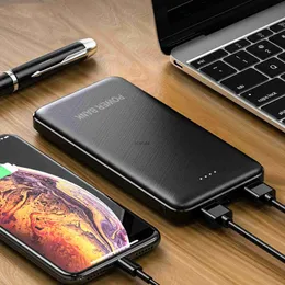 Banche di alimentazione per telefoni cellulari Caricabatterie portatile Power Bank Ricarica rapida 20000mAh PowerBank 2 porte USB Batteria esterna per Samsung Huawei