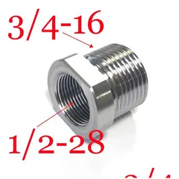 Fuel Filter 1/2-28 Female To 3/4-16 Male Stainless Steel Thread Adapter For Napa 4003 Wix 24003 1/2X28 Soent Trap Converter Drop Del Otqv7
