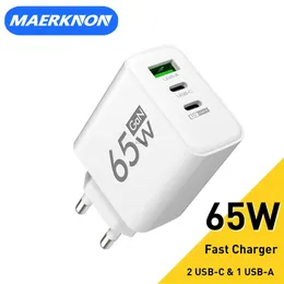 Cell Phone Chargers 65W USB C Charger GaN Fast Charging Charger PD Quick Charge 3.0 Wall For Phone Adapter For 13 POCO Samsung Oneplus