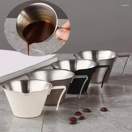 Potes de café 100ml copo de extração de café expresso 304 aço inoxidável com escala espessada onça requintada casa cozinha acessórios de café