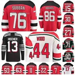 Hockey New Jack Hughes Jersey Jesper Bratt Tyler Toffoli Dougie Hamilton Timo Meier Jonas Siegenthaler Erik Haula John Marino Devils 3985 2549