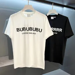 24SS 디자이너 Mens T 셔츠 BU 짧은 소매 여름 캐주얼 TSHIRTS TEES 반바지 여자 남성 편지 대형 문자